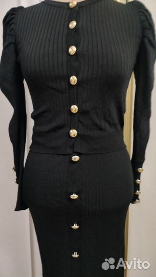 Трикотажный костюм юбка и кофта Zara р. 42-44