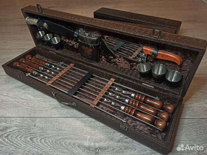 Подарок мужчине Подарочный набор шампуров