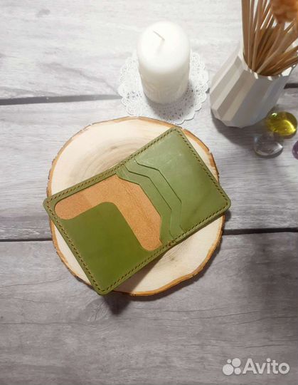 Картхолдер, Бумажник из натуральной кожи