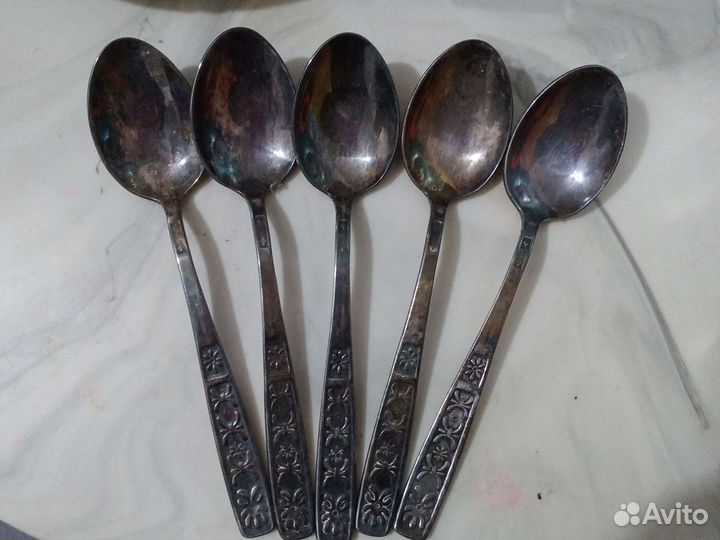 Ложки мельхиор СССР винтаж новые