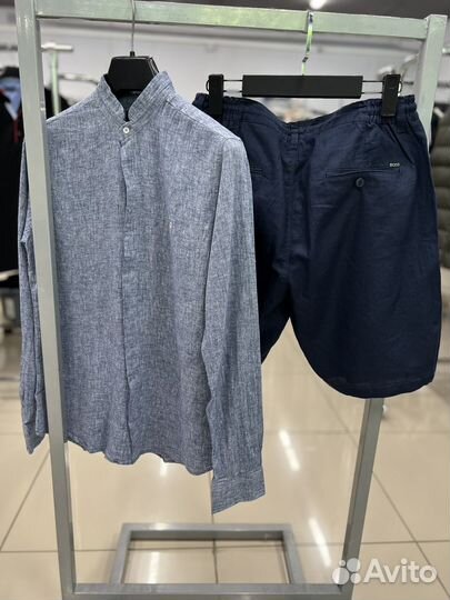 Рубашка лён Gant S,M,L,XL,XXL,3XL