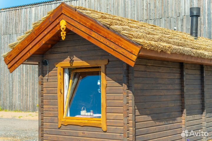 Настоящая русская баня из бруса