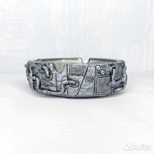 Посуда с декором из полимерной глины. Пепельница