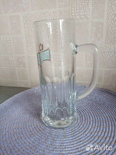 Советская пивная кружка керамика, 2 - ая стекло