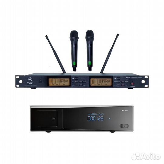 Караоке для дома и дачи AST mini с микрофонами