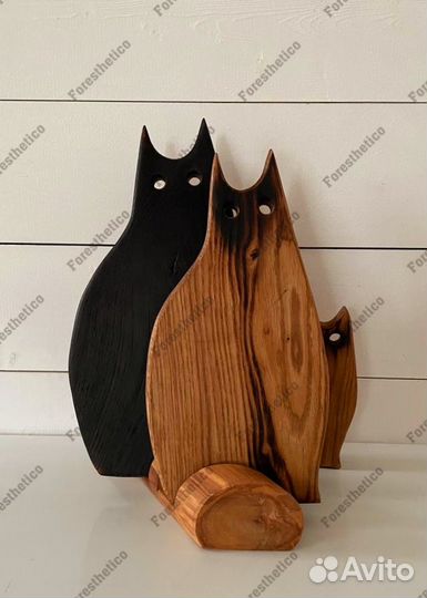 Подарочный набор разделочных досок на коты Дуб арт