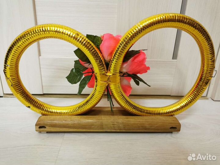 Кольца свадьба украшение на машину