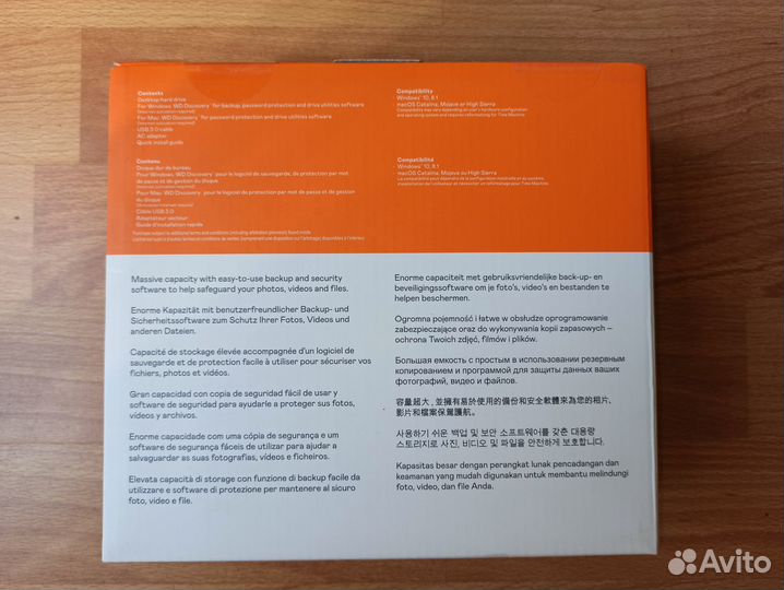 Новый внешний жесткий диск WD 6 Тб