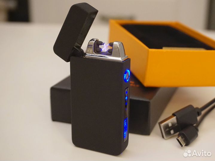 Зажигалка USB черная
