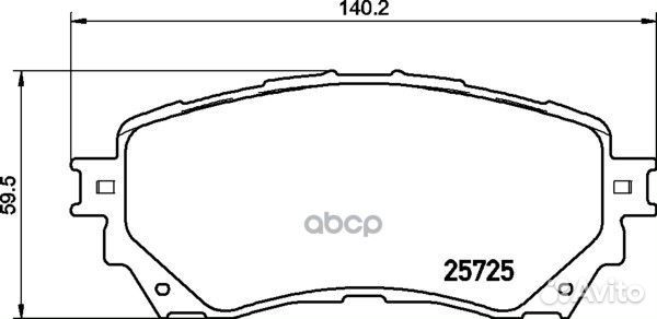 Колодки тормозные дисковые перед NP5039 NIS