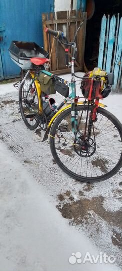 Велосипед с бензиновым мотором