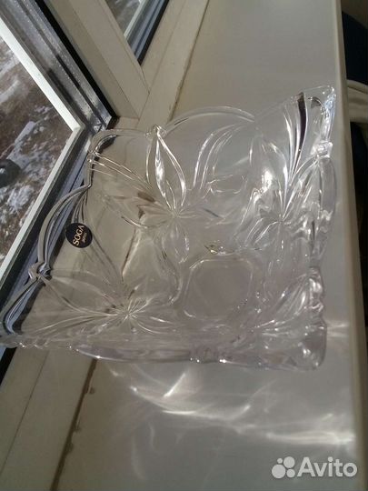 Ваза стеклянная. Новая. В упаковке.Япония