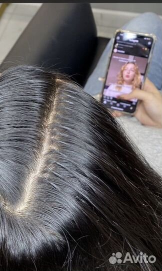 Модель наращивание волос