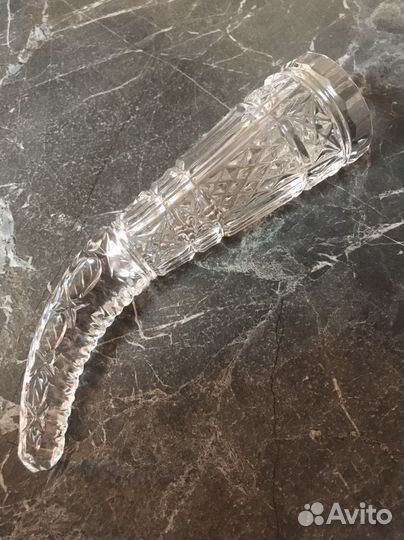 Хрустальный рог для напитков