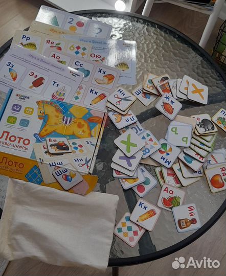 Лото Буквы и цифры от 3 лет Радуга Кидс
