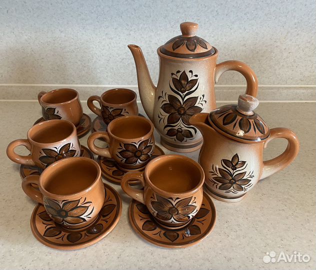 Керамический сервиз кофейный/чайный