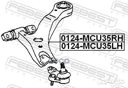 Рычаг правый lexus RX330/350 MCU35/GSU35 4WD 20