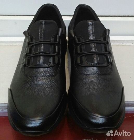 Кроссовки кожа муж. 