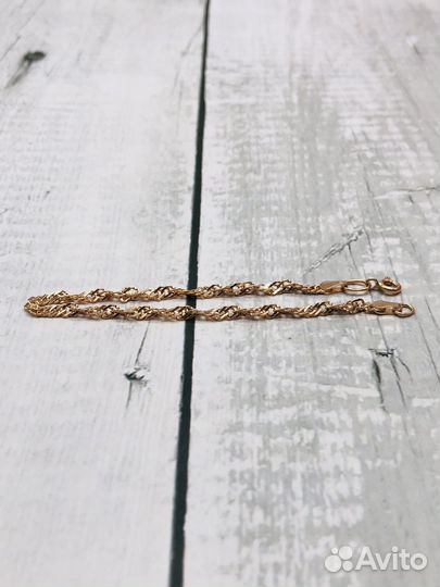 Браслет. Золото 585, плетение 