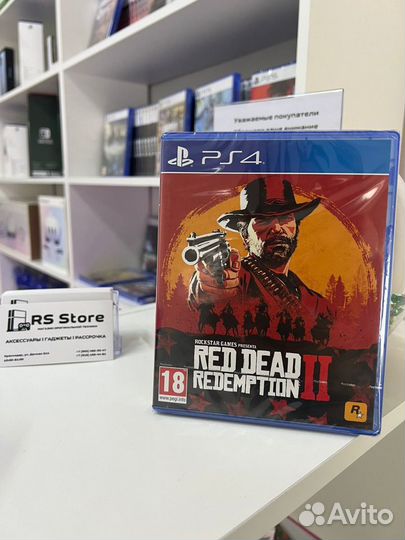 Новый диск Red dead redemption 2 ps4