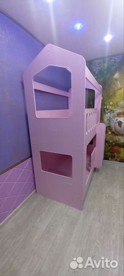 Двухъярусная кровать домик бу