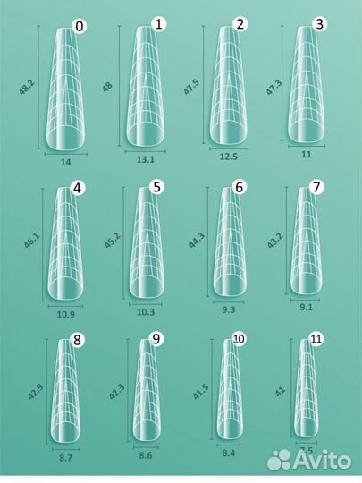 Верхние формы для ногтей