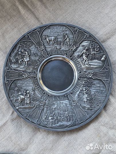 Декоративные тарелки олово Германия