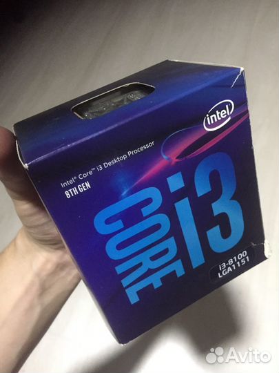 Процессор intel core i3 8100 BOX