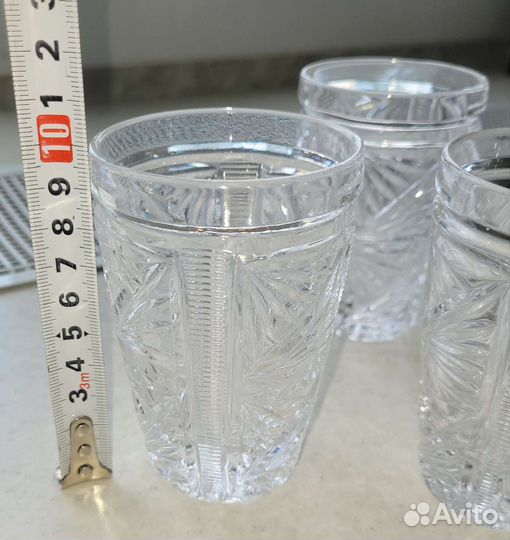 Хрустальные стаканы 5 шт