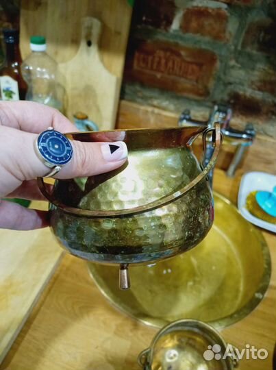 Латунное кашпо