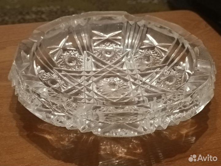 Пепельница хрустальная 1950-х годов СССР