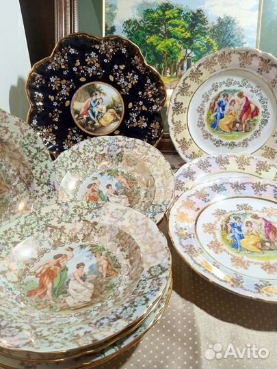 Кобальт.Тарелки.Мадонна.Германия.Чехия