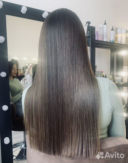 Кератиновое выпрямление волос модель