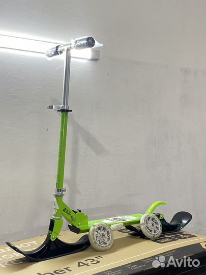 Новый Снежный детский самокат 2в1 bluesky