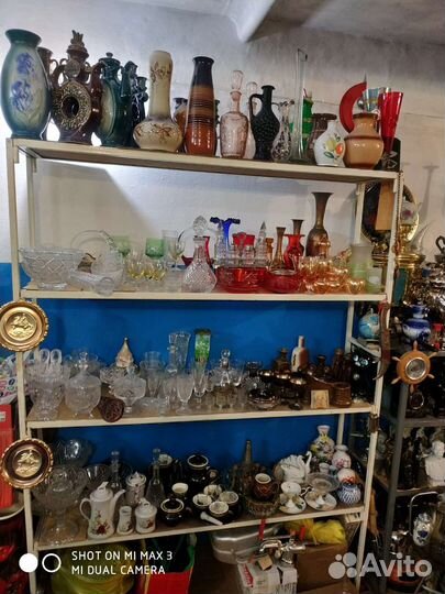 Посуда хрустальная СССР вазы салатники