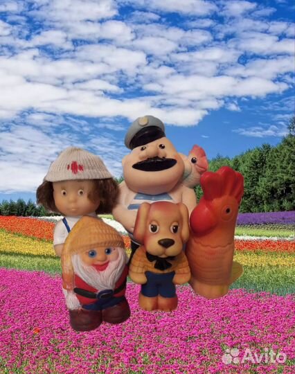 Резиновые игрушки СССР, кукла доктор пилюлькин