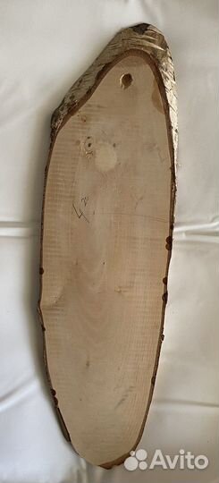 Деревянное декоративное панно из спила березы