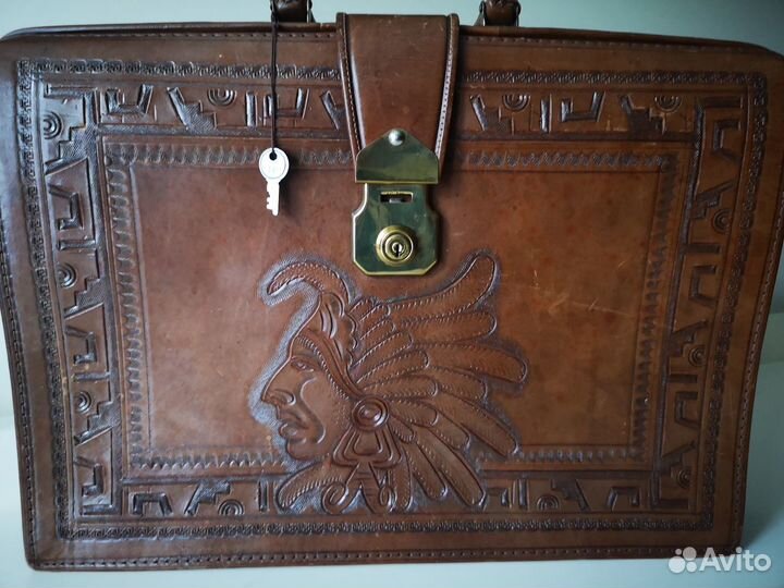 Портфель мужской из натуральной кожи