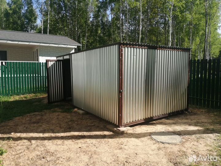 Гараж-пенал Хозблок односкатный