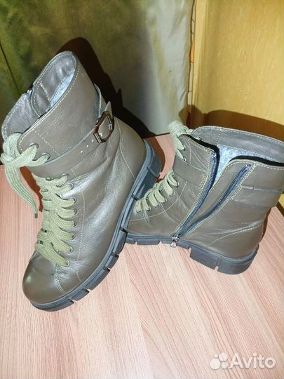 Ботинки женские зимние 38 размера кожаные