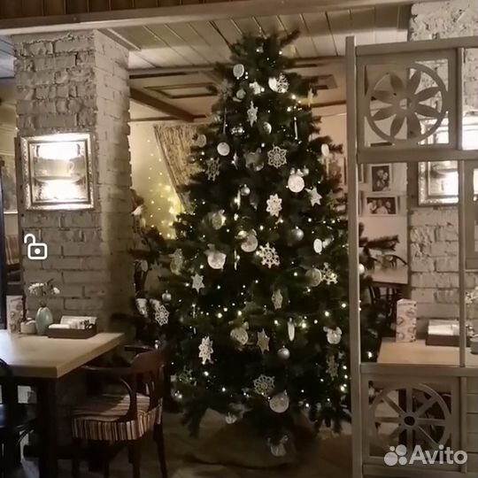 Ёлочные игрушки (вязаные снежинки)набор 20 шт