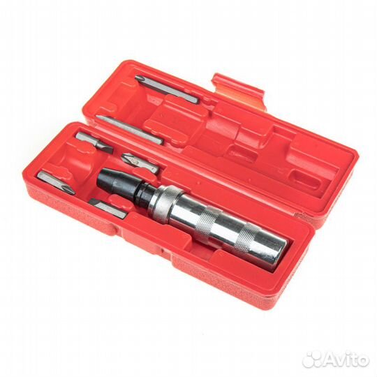 Отвертка ударная с битами 7пр. (в пластиковом к