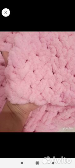 Плед детский вязаный ручная работа