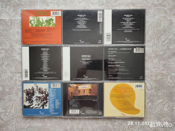 Jethro Tull cd диски фирменные