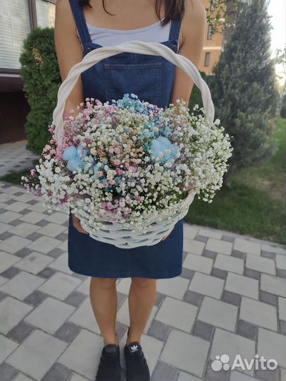 Огромные букеты из гипсофилы