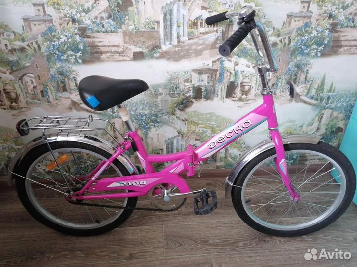 Велосипед детский розовый 