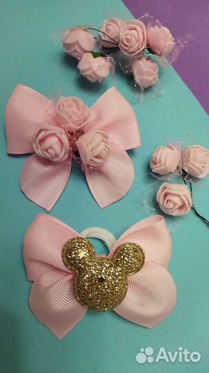 Летние заколки, бантики, резинки