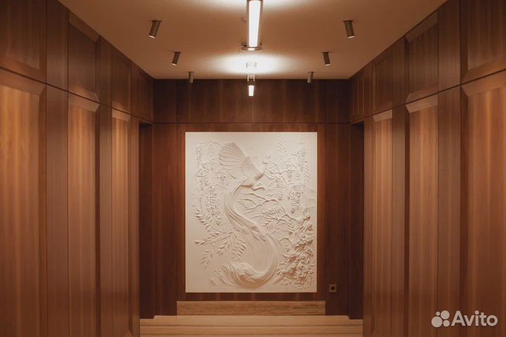 Барельеф / Панно Павлин