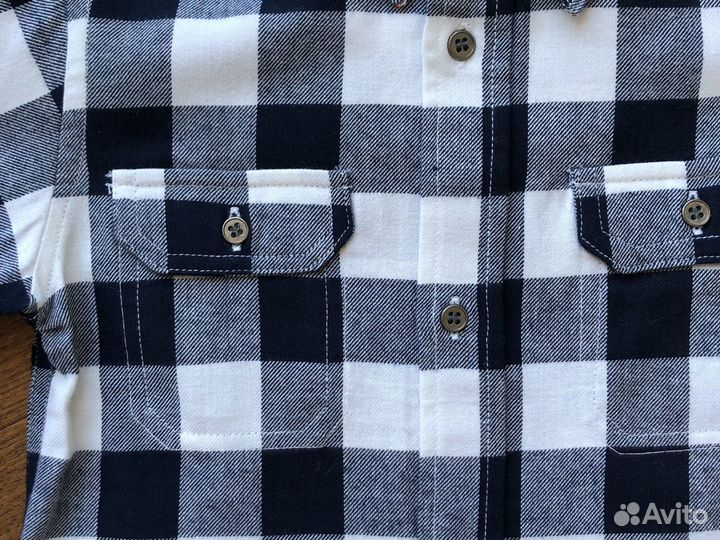 Рубашка клетка для мальчика байховая Bimbus