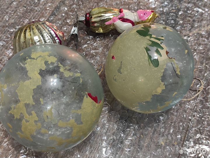 Елочные игрушки СССР под реставрацию